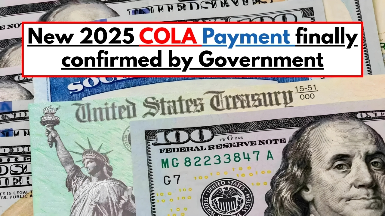 New 2025 COLA Payment